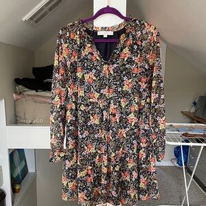 Loft XSP, babydoll, Long Sleeve Dress